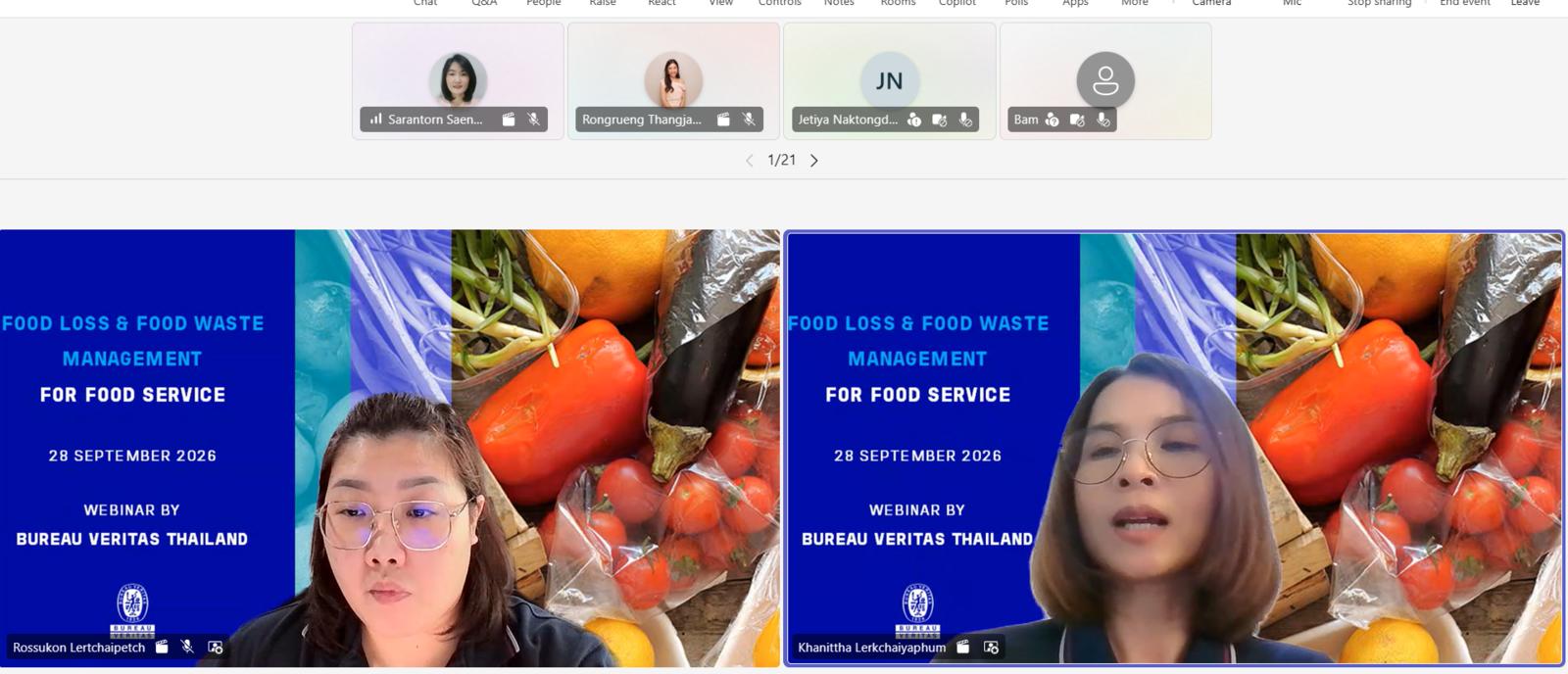 Food Loss - Food Waste Management Webinar on Sep 28, 2026